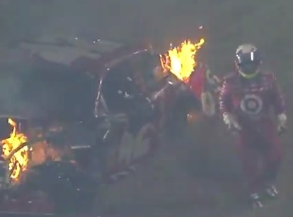 Pable Montoya in Daytona 500 wreck